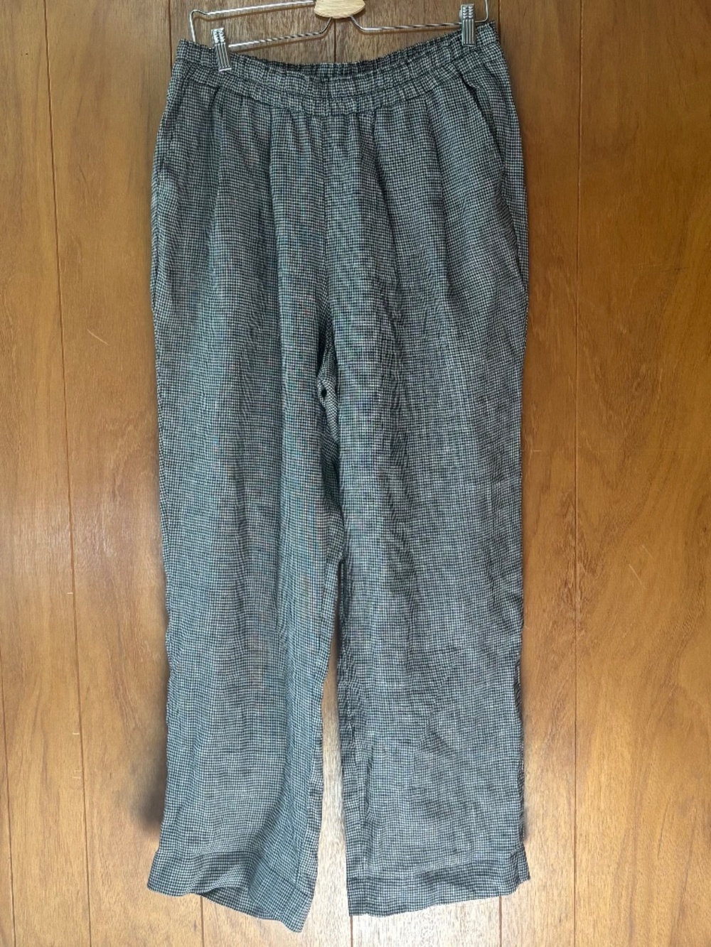Pyne & Smith Linen Lounge Pants in Hazlitt's Check
